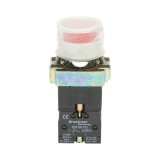 Buton indicator LED rosu cu protectie 1NC, 400V/10A, LAY5 Breckner Germany