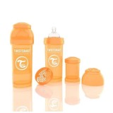 Biberon Twistshake Anti - Colici 260 ml Portocaliu FitLine Training