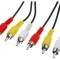 Cablu RCA 3 Mufe 10m Nichelat