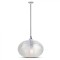 Pendul tavan 35cm sticla trasnparenta - diamond