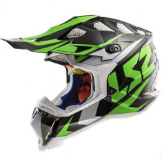 LS2 MX470 SUBVERTER NIMBLE Black White Green foto