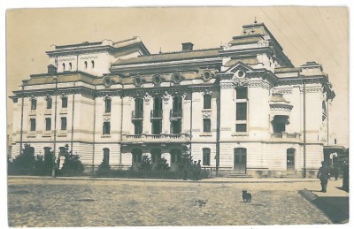 4597 - FOCSANI, Theatre, Romania - old postcard, real PHOTO - used - 1917 foto