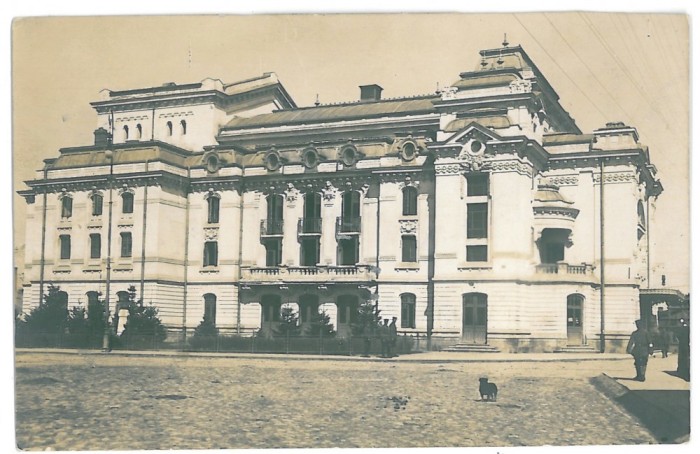 4597 - FOCSANI, Theatre, Romania - old postcard, real PHOTO - used - 1917