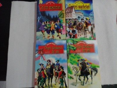 CEI TREI MUSCHETARI + DUPA DOUAZECI DE ANI - Alexandre Dumas ( 4 volume) foto