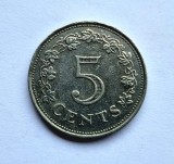Malta _ 5 Cents 1972 _ km # 10 _