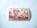 Serie 1 valoare Algeria colonie franceza 1948 - Gen.Leclerc
