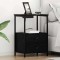vidaXL Cabinet de noptiere cu stație de &icirc;ncărcare 2 pcs Stejar negru 859441
