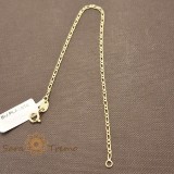 Bratara Classic , 19 cm placata aur 18K Brazilia cu stanta