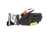 Manusi Moto Alpinestars SP-2 V3 Negru/Fluo/Rosu, Marime L, Barbati - Piele, Protectie TPU