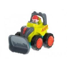 Buldozer de jucarie, plastic, multicolor, 18+ luni, 7 x 4 x 6 cm