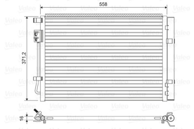 VALEO 822597 Condensator, climatizare foto