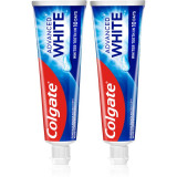 Colgate Advanced White Pasta de albire a dintilor impotriva petelor de pe smaltul dintilor. 2x75 ml