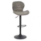 SCAUN DE BAR REGLABIL IMITATIE PIELE INTOARSA ABS 144 GRI