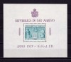 ✅ (C 32) San Marino 1937 &quot; Monumentul Independentei-Carducci &quot;, colita nr. 1/Mi. 234 cota 25 &euro;, MNH , stare exceptionala - posibile defecte minore, Nestampilat
