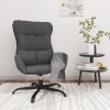 VidaXL Scaun de relaxare, gri &icirc;nchis, material textil 341177
