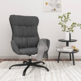 vidaXL Scaun de relaxare, gri &icirc;nchis, material textil