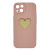 Husa compatibila cu Apple iPhone 13 model Big Heart 5D, Silicon, TPU, Viceversa, Transparent, Carcasa