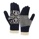 Manusi de Barbat, Model Fulg, Functie Touchscreen (ecran tactil), Material Acril Tricotat, Manseta Elastica, Interior Catifelat, Marime Universala, Al