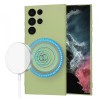 Husa MagSafe pentru Samsung Galaxy S22 Ultra 5G S908, Techsuit, SoftFlex, Verde Matcha