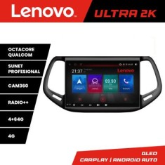 Navigatie Jeep Compass 2017 Lenovo Kit-739 8 core QLED Qualcomm 4+64 360 Android Waze USB Navigatie Internet Youtube Radio CarStore Technology