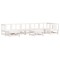 Set mobilier relaxare gradina, 8 piese, alb, lemn masiv de pin