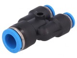 Teu Reducție Mufabil Polimer 6mm x 10mm 0,95-6bar