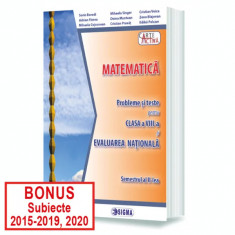 Matematica. Probleme si teste pentru clasa a VIII-a si evaluare nationala. Semestrul al II-lea. 2019 - Adrian Florea, Cristian Pravat, Cristian Voica foto