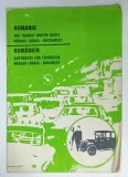 ROMANIA , THE TOURIST MOTOR ROUTE / RUMANIEN AUTORUTE FUR TOURISTEN , NADLAC - BUCHAREST , 1974, TEXT IN ENGLEZA SI GERMANA
