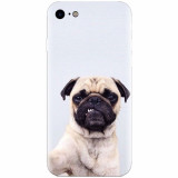 Husa silicon pentru Apple Iphone 5c, Simple Pug Selfie