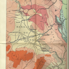 Harta / schiţa geologică a împrejurimilor Gheorghieni / Harghita 1927- 23 /35,5