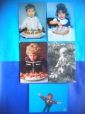 HOPCT LOT NR 992 COPII -5 CARTI POSTALE-NECIRCULATE, Circulata, Printata