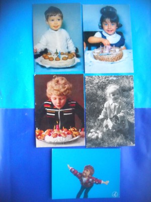 HOPCT LOT NR 992 COPII -5 CARTI POSTALE-NECIRCULATE foto