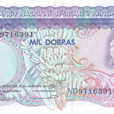 Bancnota Sao Tome si Principe 1.000 Dobras 1989 - P62 UNC