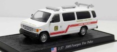 Macheta Fourgon Fire Police - Del Prado 1/57