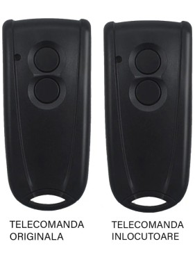 Telecomanda poarta garaj EcoStar Rsc2 2 butoane cod saritor/ 433.92Mhz inlocuitoare al telecomenzii originale (812) foto