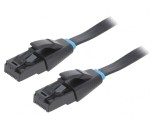Patch Cord U/UTP Cat6 Negru 35m 32AWG, Vention