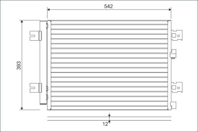 VALEO 814077 Condensator, climatizare foto