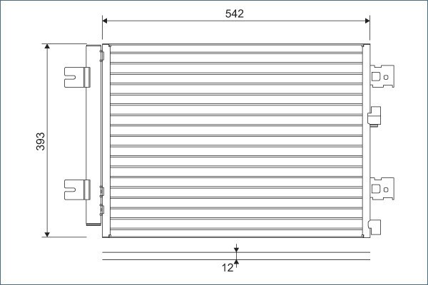 VALEO 814077 Condensator, climatizare