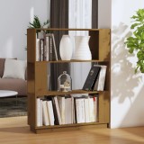 vidaXL Bibliotecă/Separator cameră, maro miere, 80x25x101 cm, lemn