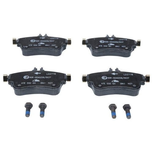 Placute frana Mercedes A-Class (W176), B-Class Sports Tourer (W246, punte fata, fara senzor avertizare uzura; pregatit pentru senzor uzura; ATE