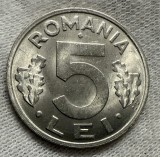 5 Lei 1992 Romania UNC, Luciu de batere (1)