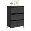 VidaXL Dulap &icirc;nalt, negru, 68x39x101,5 cm, oțel 851220