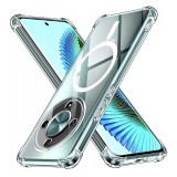 Husa Honor Magic6 Lite Techsuit Shockproof Clear Silicone MagSafe, transparenta