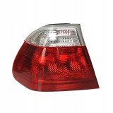 Stop spate lampa BMW Seria 3 E46 Sedan 06.1998-09.2001, partea Stanga, partea exteRioara, rosu-alb, fara suport becuri, TYC