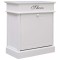 vidaXL Pantofar, alb, 50 x 28 x 58 cm, lemn de paulownia 284085