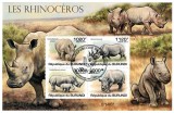 Timbre Burundi 2011: Rinoceri si Colita, Colectie Filatelica, Timbre Straine, Africa