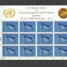 NATIUNILE UNITE GENEVA 2001 PREMIUL NOBEL PENTRU PACE
