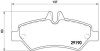 Placute frana Mercedes Sprinter 906; Vw Crafter 30 (2e) SRLine parte montare : Punte spate