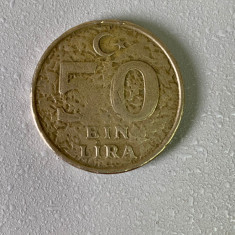 Moneda 50000 lire - 50 bin lira - 1998 - Turcia - KM 1056 (65)