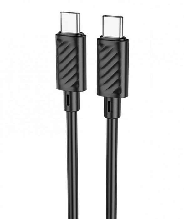 Cablu Date si Incarcare Hoco X88 USB-C la USB-C 60W, 1m, Negru